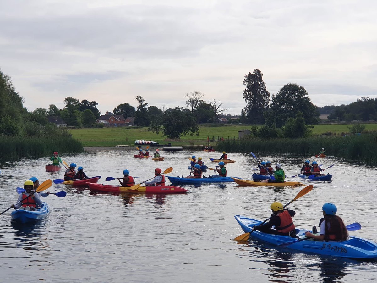 FulhamCross's tweet photo. Day 2 at @condoverhall and groups 1,2 and 3 are busy kayaking… which group will win the race? 🛶 

#empowered #motivated #embracingopportunities #FCGStransition https://t.co/I2mdj9635w