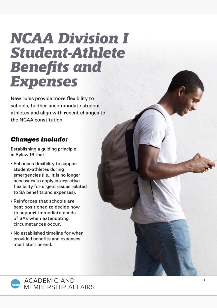 Division I SAAC tweet media