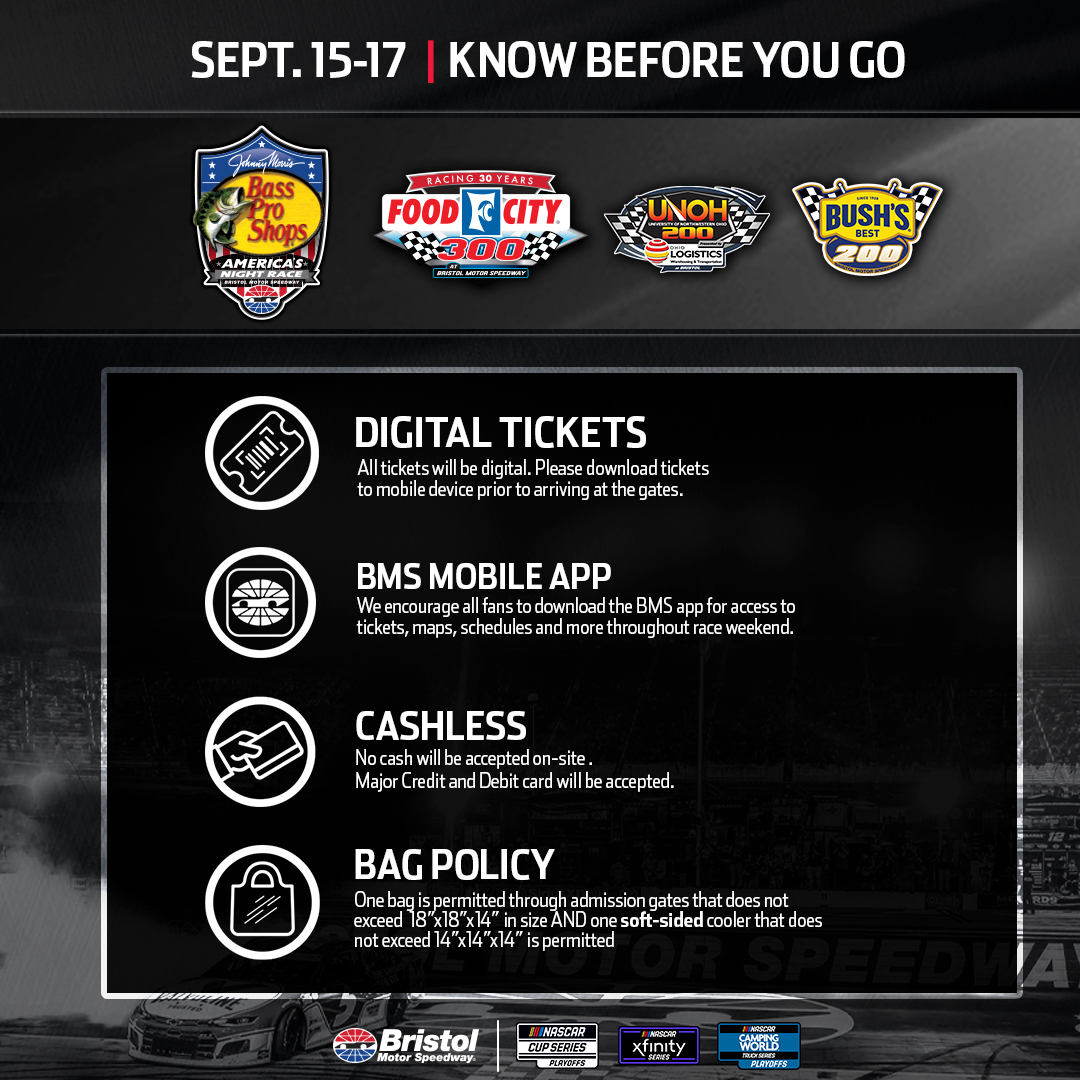 Bristol Motor Speedway on Twitter: "What to know when coming to the # ...