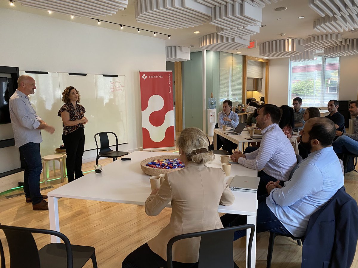 venturelab_ch's tweet photo. Greetings from Boston! The #VLeadersBiotech arrived, diving into a week packed with expert coaching, pitches, networking, and investor meetings. Sharing impressions of the first day:
https://t.co/fBTUpADgTD

@swissnexBoston @BionomousCH @Healiva2 @InterAxBiotech @RecolonyAG https://t.co/axufB9T2it