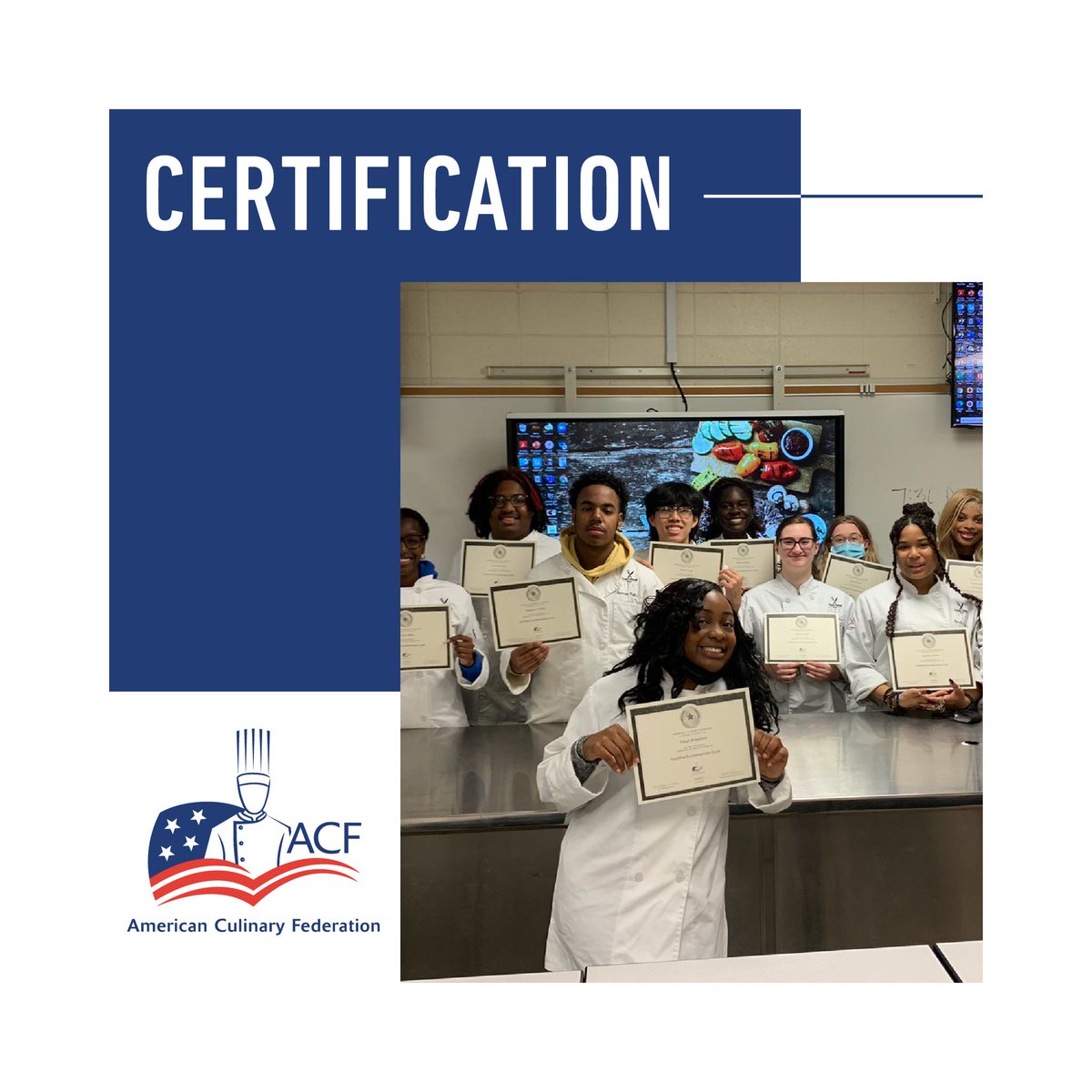 acfchefs's tweet photo. ACF's Certification Program is known as a standard of excellence for professional skills and knowledge.

Become ACF certified today: https://t.co/azwFrWZkZ3    

#acfchefs #cheflife #chefcertification https://t.co/i2UfPLKG9u