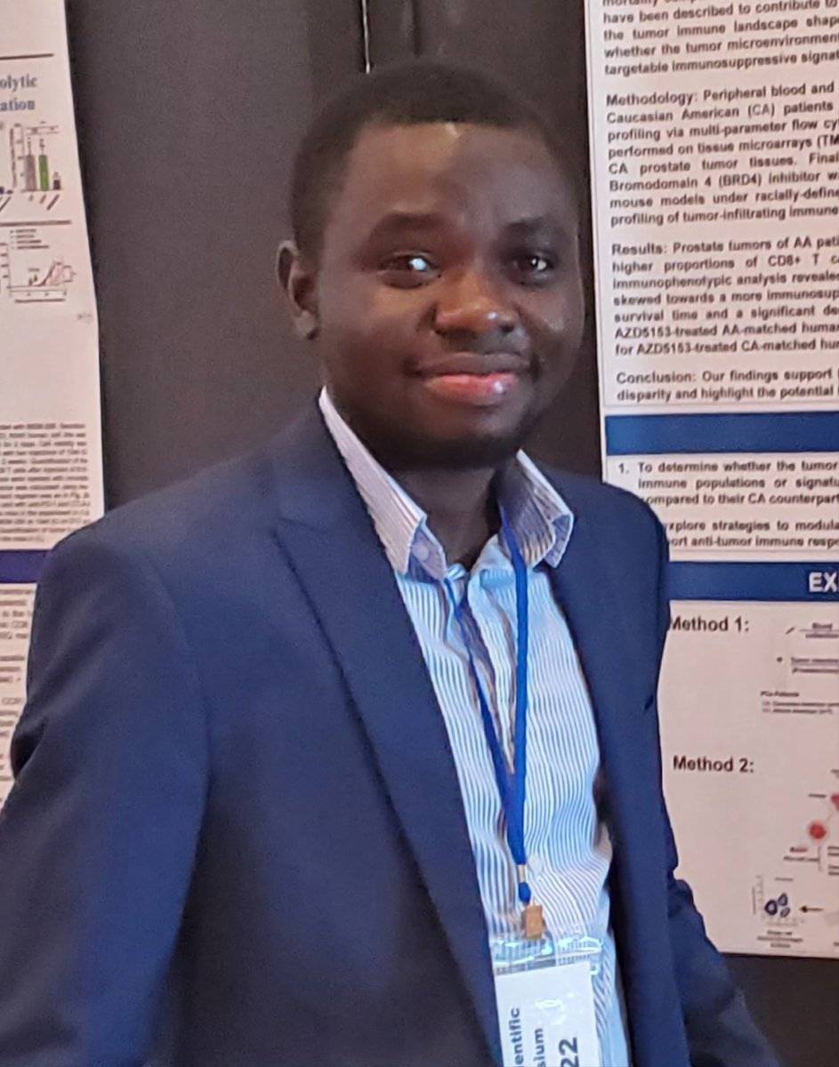 MoffittResearch's tweet image. Congrats to Dr. Saheed Oseni, a postdoctoral fellow in the lab of Dr. Dennis Adeegbe, for his two recent grant awards. He received a @AACR  Scholar-In-Training Award &amp;amp; a GMaP Region 2 travel award to attend and upcoming AACR conference on cancer health disparities.