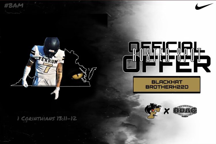 Jackson Poole (@jacksonpoole62) on Twitter photo Blessed and Thankful to receive a roster spot at Ferrum College <a href="/FerrumFootball/">Ferrum Football</a> <a href="/coach_J_Santi/">Jesse Santiago</a> <a href="/coach_AWilkens/">Alex Wilkens</a> Blessed and Thankful to receive a roster spot at Ferrum College <a href="/FerrumFootball/">Ferrum Football</a> <a href="/coach_J_Santi/">Jesse Santiago</a> <a href="/coach_AWilkens/">Alex Wilkens</a>