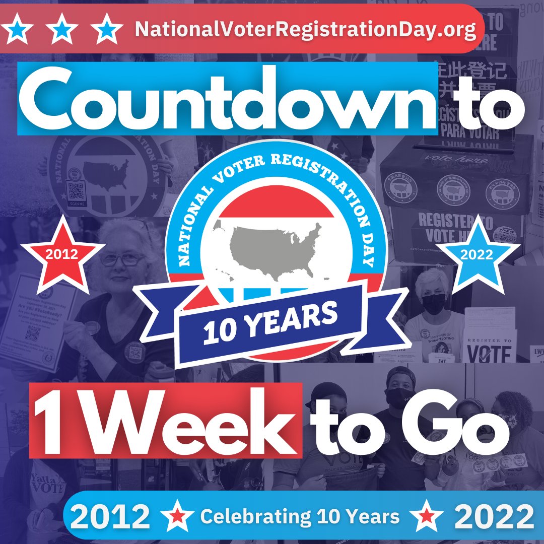NatlVoterRegDay's tweet photo. Are y'all coming to my birthday or what? My mom needs to know so she can figure out how big a birthday cake to get. https://t.co/hekbSsTqUd