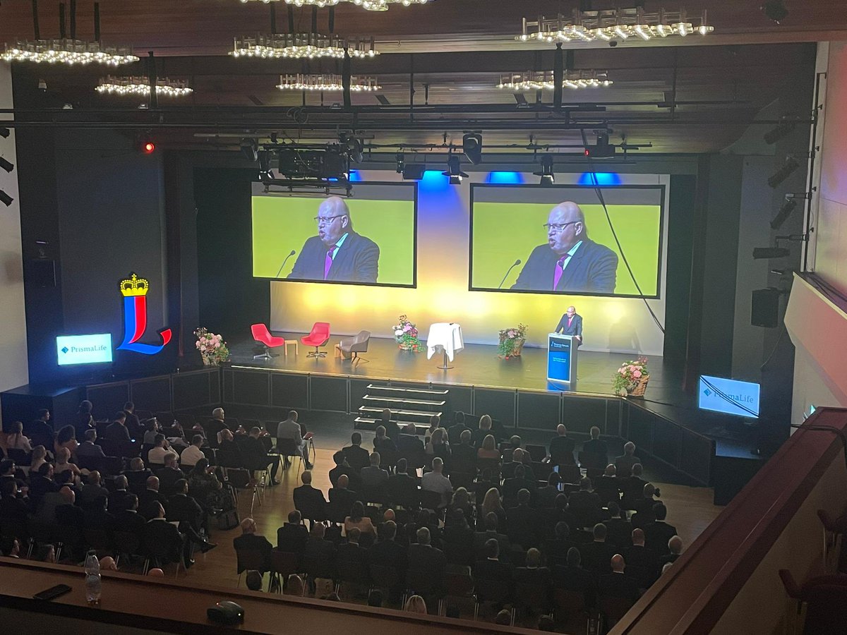 Der ehemalige deutsche Bundesminister Peter Altmaier plädiert am <a href="/Financeforumli/">finance-forum.li</a> für ein geeintes und selbstbewusstes Auftreten Europa im geopolitischen Wettkampf! #FFLI22
