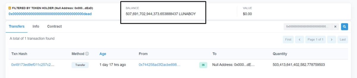 LunaBoyOfficial's tweet photo. 🚨NEWS: Almost 51% of supply getting burned since launch, the supply will keep burning automatically from transactions #LunaBoy https://t.co/ka1yurVHNw