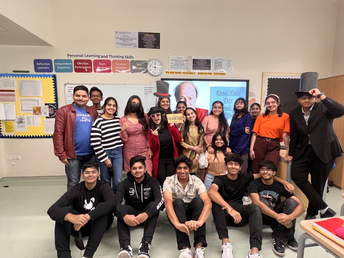 Yash_Sri2005's tweet photo. Today’s English class with Ms. Aditi was super exiting! We started off with a book ‘Lamb to the Slaughter’ by Roald Dahl led by Tanvi, Yashashree and moved to elicit dark humour from the text on today’s lesson.
@gemsnms_alkhail @Fatima_Martin @TeresaRusten @DhanyaBinu4 https://t.co/eNDy2ZUVJE