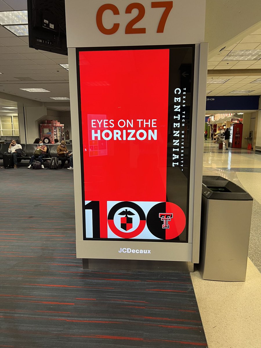 markdedwards's tweet image. Love seeing this in @DFWAirport @TexasTech @BlayneBeal