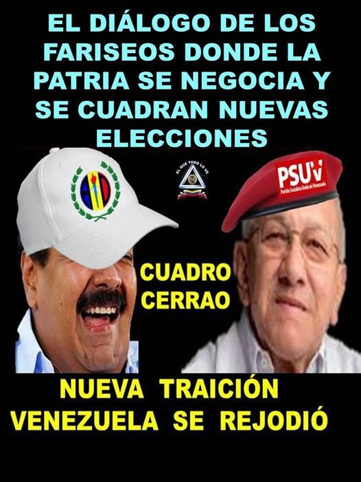 Entre estos dos pajaritos está el nuevo candidato de la "unidad" para "salvar" la patria.