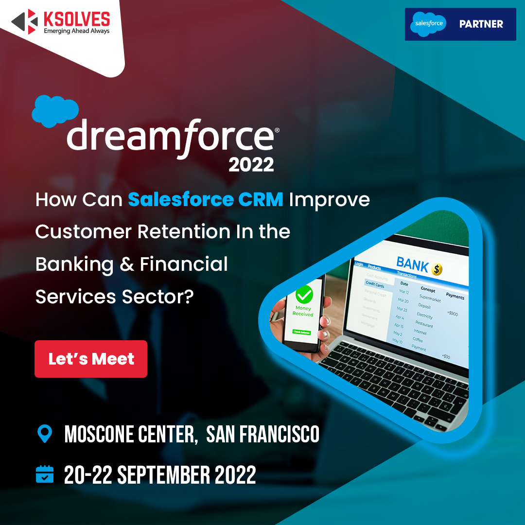 _Ksolves's tweet photo. Learn How Banks Can Harness the Power of Salesforce CRM with Our Experts.
Click the link to reserve your appointment: https://t.co/pzThenr7ze
#KsolvesAtDreamforce22 #Dreamforce2022 #DF22 #SFDC #DreamforceConference #softwareconference #dreamforce2022 #DreamforceEvent #Ksolves https://t.co/xtVvtIG9kH