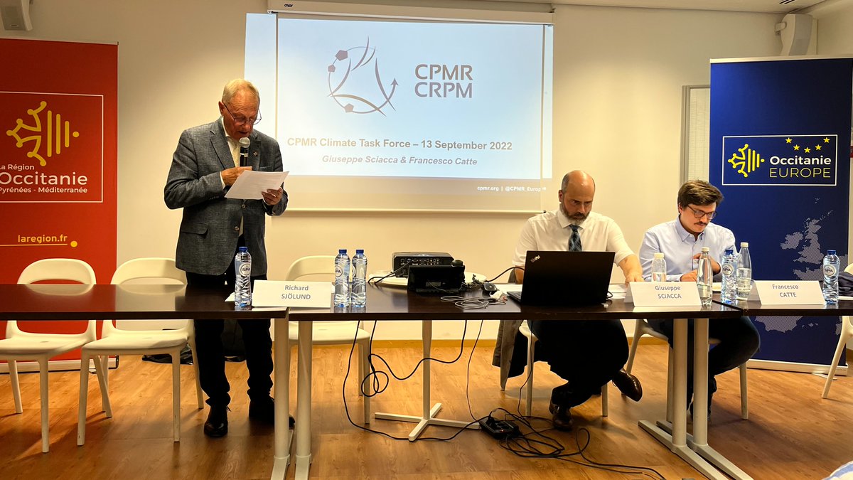 CPMR_Europe's tweet photo. 🌱 Meeting of @CPMR_Europe #Climate Task Force in Brussels. On the agenda: external experts, member discussions &amp; regional perspectives around: 

🟢 #FitFor55 package 
🟢 Research &amp; Innovation to tackle #ClimateChange 
🟢 #COP27 
🟢 Regions Act! corner

🏠Hosted by @Occitanie https://t.co/w5DinrfolB
