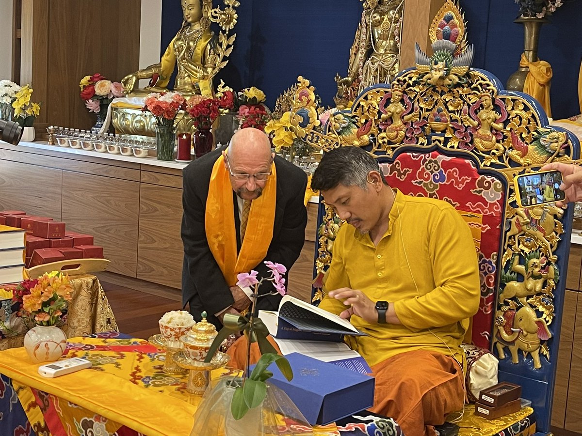 HHTCR's tweet photo. Special book launching ceremony event of His Holiness Kyabje Trijang Dorje Chang’s autobiography book published by Rabten Edition, Mt. Pelerin, Switzerland. The event held on September 12  2022 at Trijang Buddhist Institute, Vermont USA https://t.co/B0R0aIFYHl