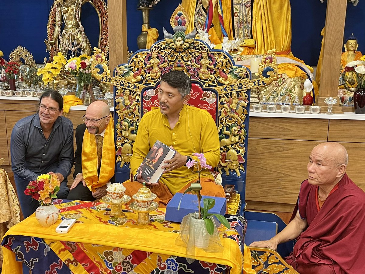 HHTCR's tweet photo. Special book launching ceremony event of His Holiness Kyabje Trijang Dorje Chang’s autobiography book published by Rabten Edition, Mt. Pelerin, Switzerland. The event held on September 12  2022 at Trijang Buddhist Institute, Vermont USA https://t.co/B0R0aIFYHl