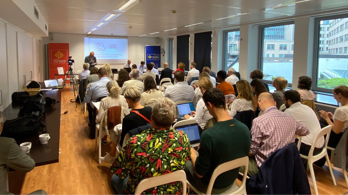 CPMR_Europe's tweet photo. 🌱 Meeting of @CPMR_Europe #Climate Task Force in Brussels. On the agenda: external experts, member discussions &amp; regional perspectives around: 

🟢 #FitFor55 package 
🟢 Research &amp; Innovation to tackle #ClimateChange 
🟢 #COP27 
🟢 Regions Act! corner

🏠Hosted by @Occitanie https://t.co/w5DinrfolB