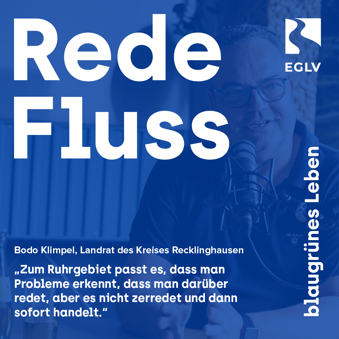 EGLVde's tweet photo. Neue Folge des #EGLV-Podcasts #RedeFluss ist online. Mit unserem Gast Bodo Klimpel, Landrat @kreis_re, spricht #EGLV-Vorstandsvorsitzender @uli_paetzel über das Thema „Die Entwicklung und die Potenziale des nördlichen Ruhrgebiets“. Jetzt reinhören: https://t.co/6trIp4cZok https://t.co/ZJr4RKYEoH