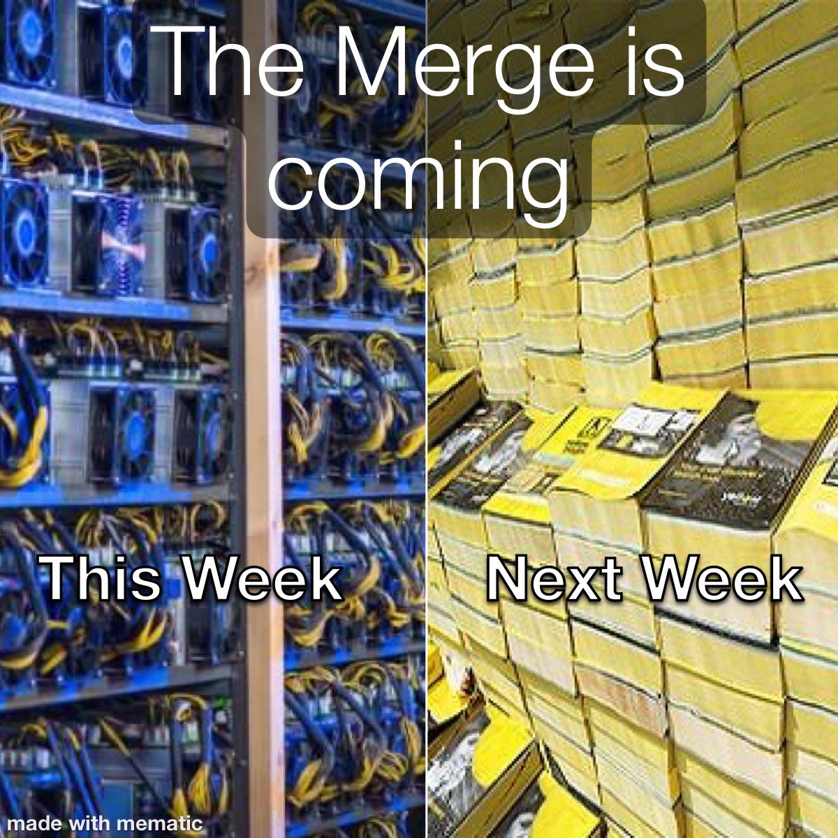 Blockstars_Tech's tweet photo. “The Merge is coming” #mergeIsComing #Ethereum #EthereumMerge https://t.co/7Gq3MfA4yq