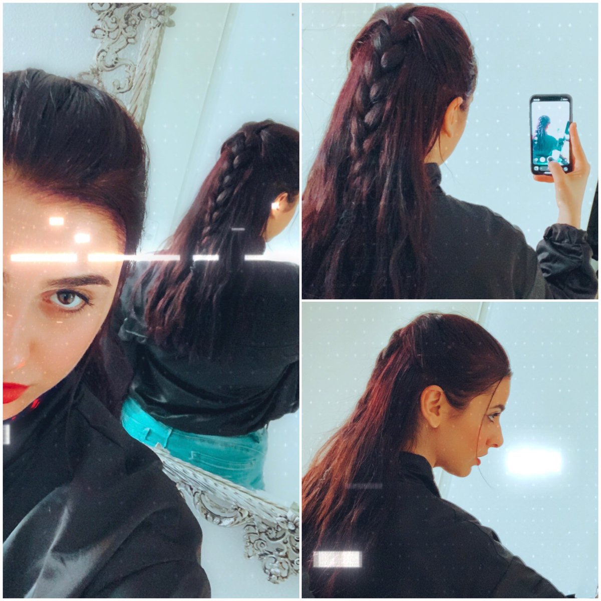 AniMatevos's tweet photo. One of my fav hairstyles for long hair. ⚔️🐉🥷#halfbraided #hair #darkvelvet #redish #longhair #braided https://t.co/nmNU1TiQLZ