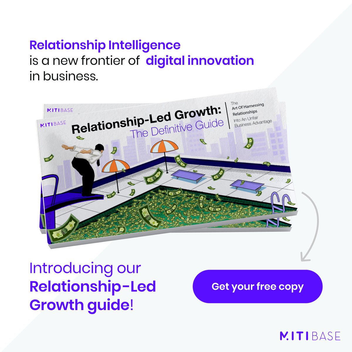Mitibase's tweet photo. The wait is over!
Hereโs your Definitive Guide so you can use relationships to fuel your business growth!
Download your copy here: https://t.co/w59cK213aS
#RelationshipLedGrowth #RelationshipIntelligence #BusinessGrowthStrategy #DefinitiveGuide #BusinessGuideEbook https://t.co/9yb163fnHU