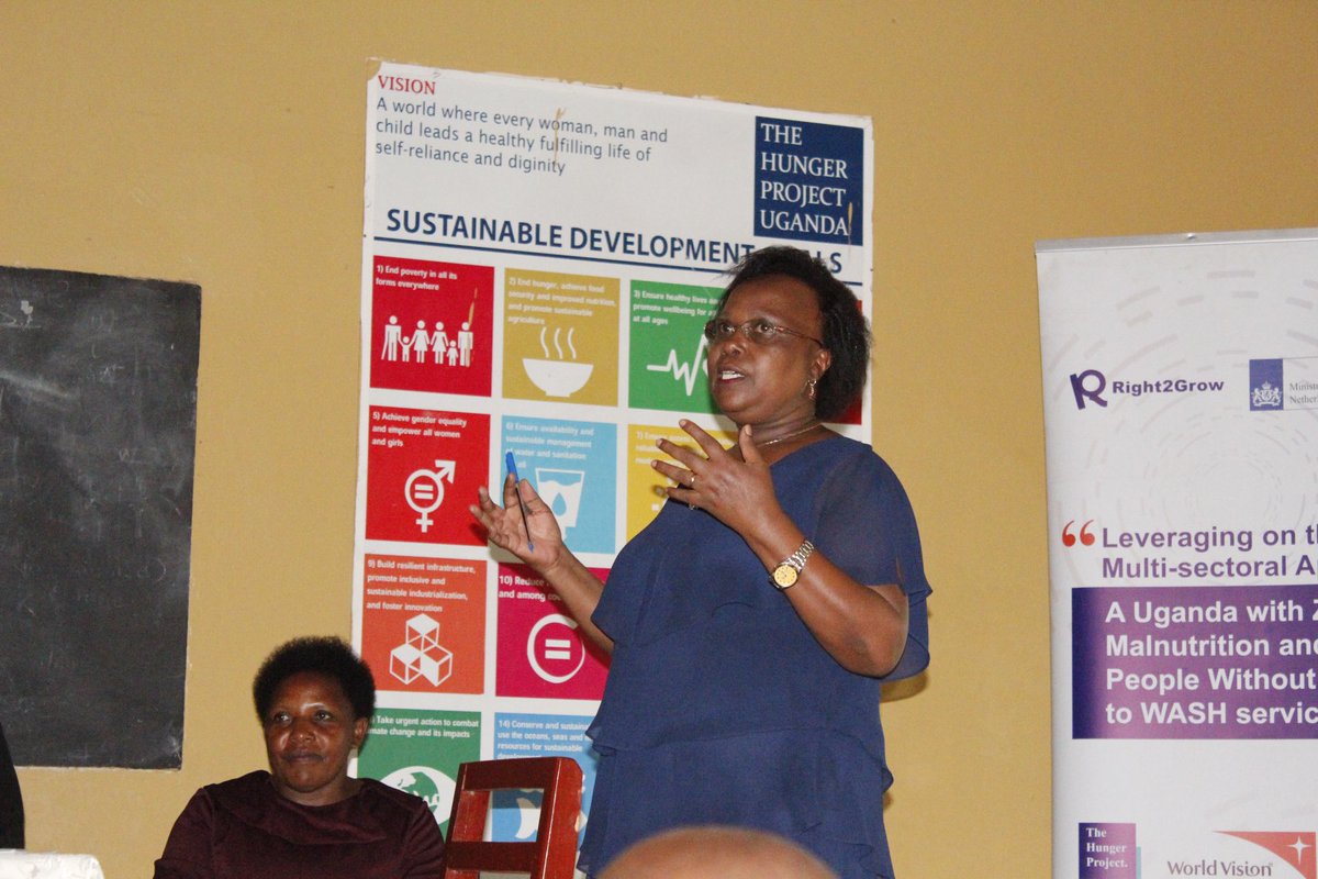 Right2Grow_UG's tweet photo. “The mind is a very important aspect in creating change, The Hunger Project approach is wholistic and based on community needs, we walk with you to ensure that you get to your vision but that vision is set and owned by you,” Dr. Daisy Owomugasho @HungerProject Regional Director https://t.co/JF3Ru4Rkt2