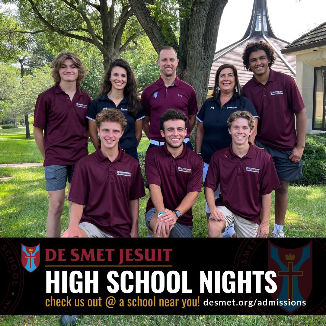DeSmetJesuitHS's tweet image. First High School Night @StJoeAngels 6-8 p.m. tonight! Learn more about De Smet Jesuit, and join us on the journey to be a #man4others 
@archstl