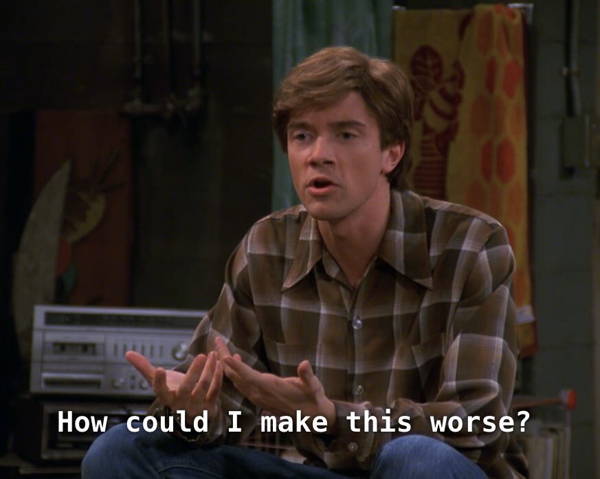oocsitcoms's tweet photo. me in absolutely every situation https://t.co/3FtBl9I5Qq