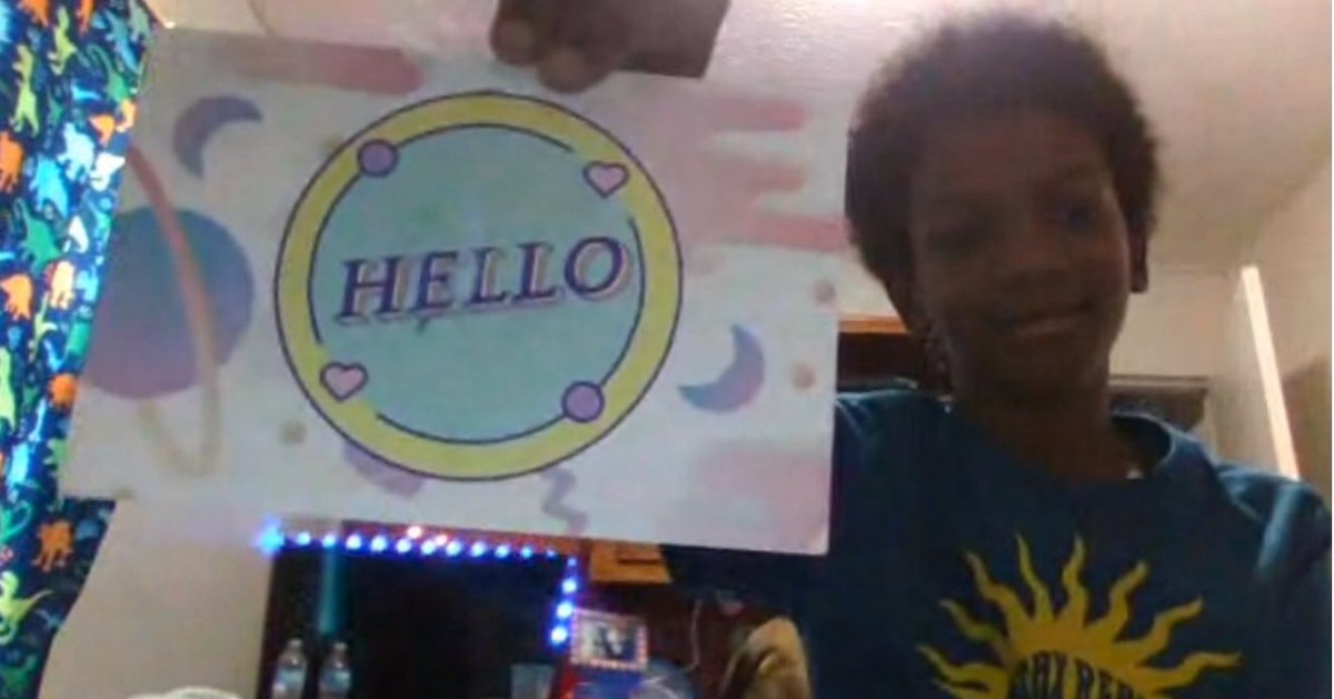 PLAVirtualK12's tweet photo. Happy mail always brings smiles to scholars. 4th graders in Mrs. Brady's class received their happy mail today. #plavirtual #happymail #schoolfromhome https://t.co/Nv3YpG6oiE