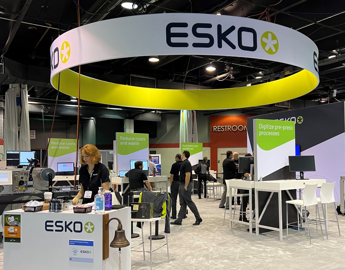 Eskocompany's tweet photo. And we are LIVE at #LabelexpoAmericas! Stop by booth #5203 to learn how Esko solutions can empower label professionals to improve ways of working, eliminate waste and optimize operational processes.

What exactly is on display? Take a look: https://t.co/S0B8RAIEBA https://t.co/jRmCToTzye