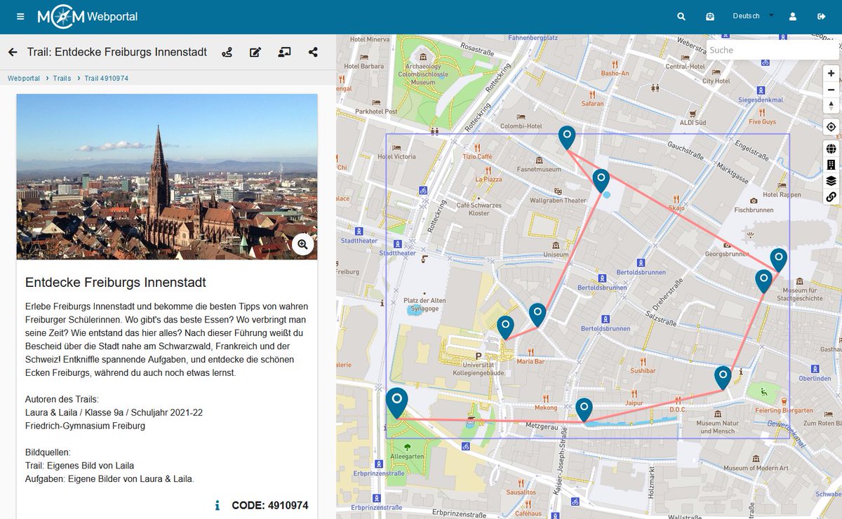 P_Bronner's tweet photo. #Mathematik im Alltag erleben? 
Smartphones raus und los geht die Tour!
Ein geniales Unterrichtsprojekt mit @mathcitymap 
Ausführlicher Projektbericht: https://t.co/NRslBFfkQ5
Arbeitsblätter &amp; Erklärvideos: https://t.co/4WPmPyIFye 
#twlz #edubw #MINTEdu https://t.co/CXt8OsAfVB