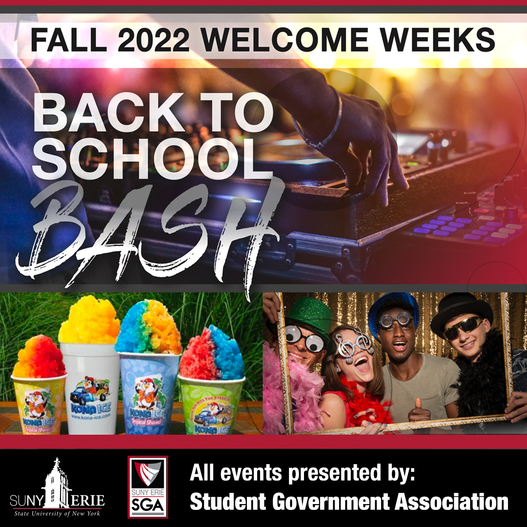 SUNYECC's tweet photo. City Campus Students...our Welcome Week Bash comes to you today! Hang with @937WBLK's  @buffalosbadboy, enjoy @whereslloyd &amp; @KONAICE food trucks, &amp; Buffalo Common Council President Darius Pridgen has donated 100 backpacks full of supplies to give away. The fun starts at 11 am! https://t.co/cqpez8DsoN