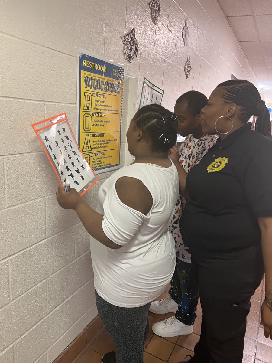cpwright81's tweet photo. Mrs. Trivette’s scholars are on an alphabet treasure hunt throughout the school! Students were excited to share with us their progress on the hunt! #AllMeansAll https://t.co/Dx0tKpbwzz