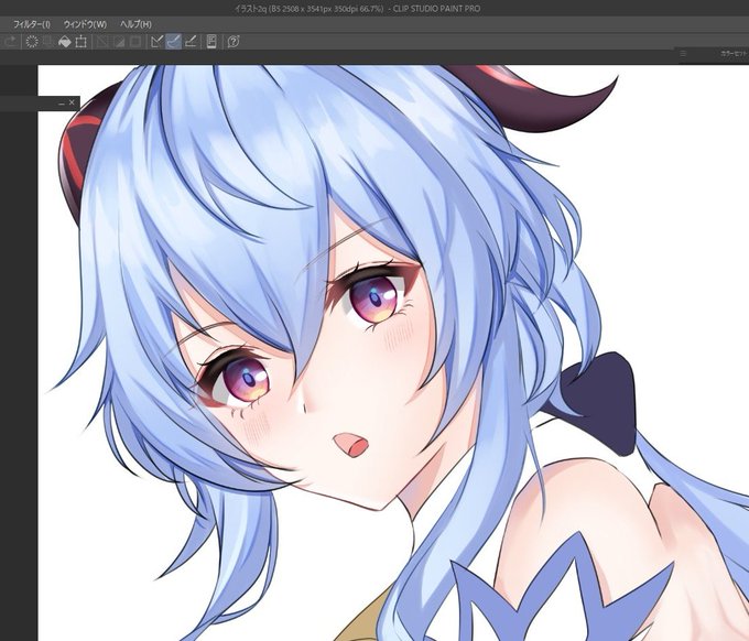 甘雨ちゃんかいてるよ 