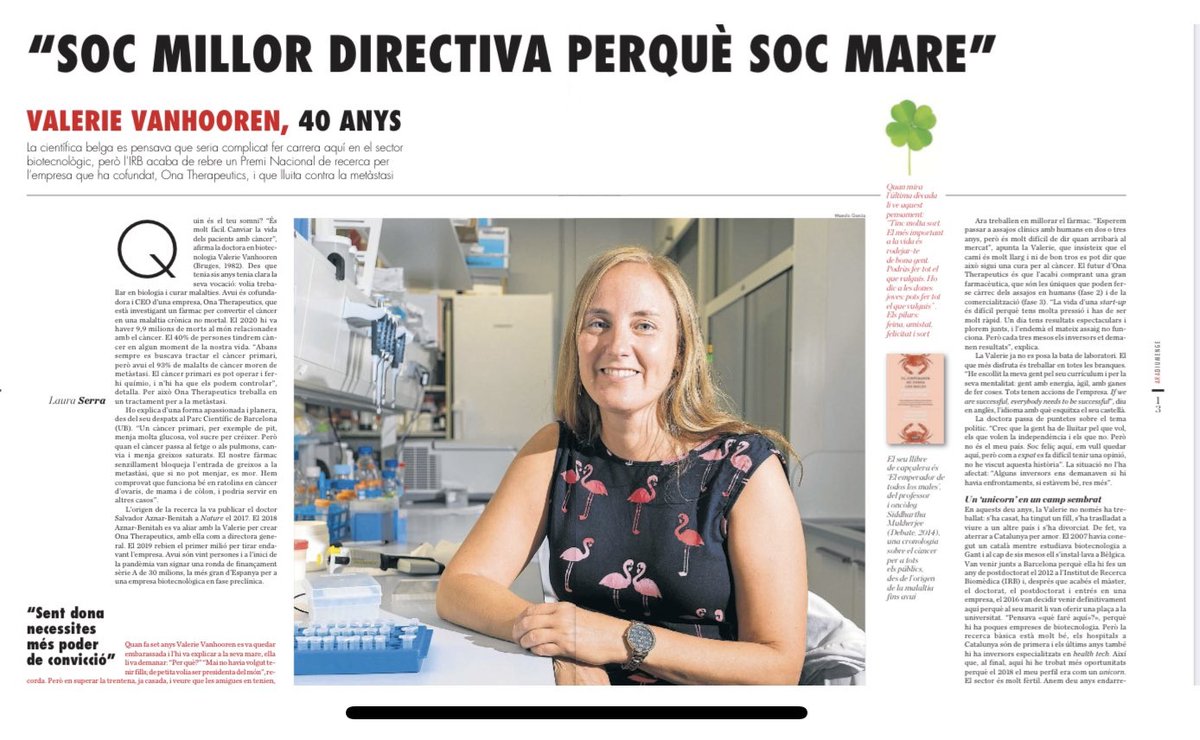 PCB_UB's tweet photo. #PCBCommunity | Entrevista a @valerievh001, cofundadora i CEO de @OnaTherapeutics 📰 @diariARA @AraInteractius 📝 @La1raSerra
👉 https://t.co/4hVGCkBJEE
@IRBBarcelona #IRBInnovation @fundaciorecerca #PNR2021 #PNR21 #PremisRecerca @icreacommunity #ICREA #cancer #metàstasi https://t.co/U0WrG0qwah