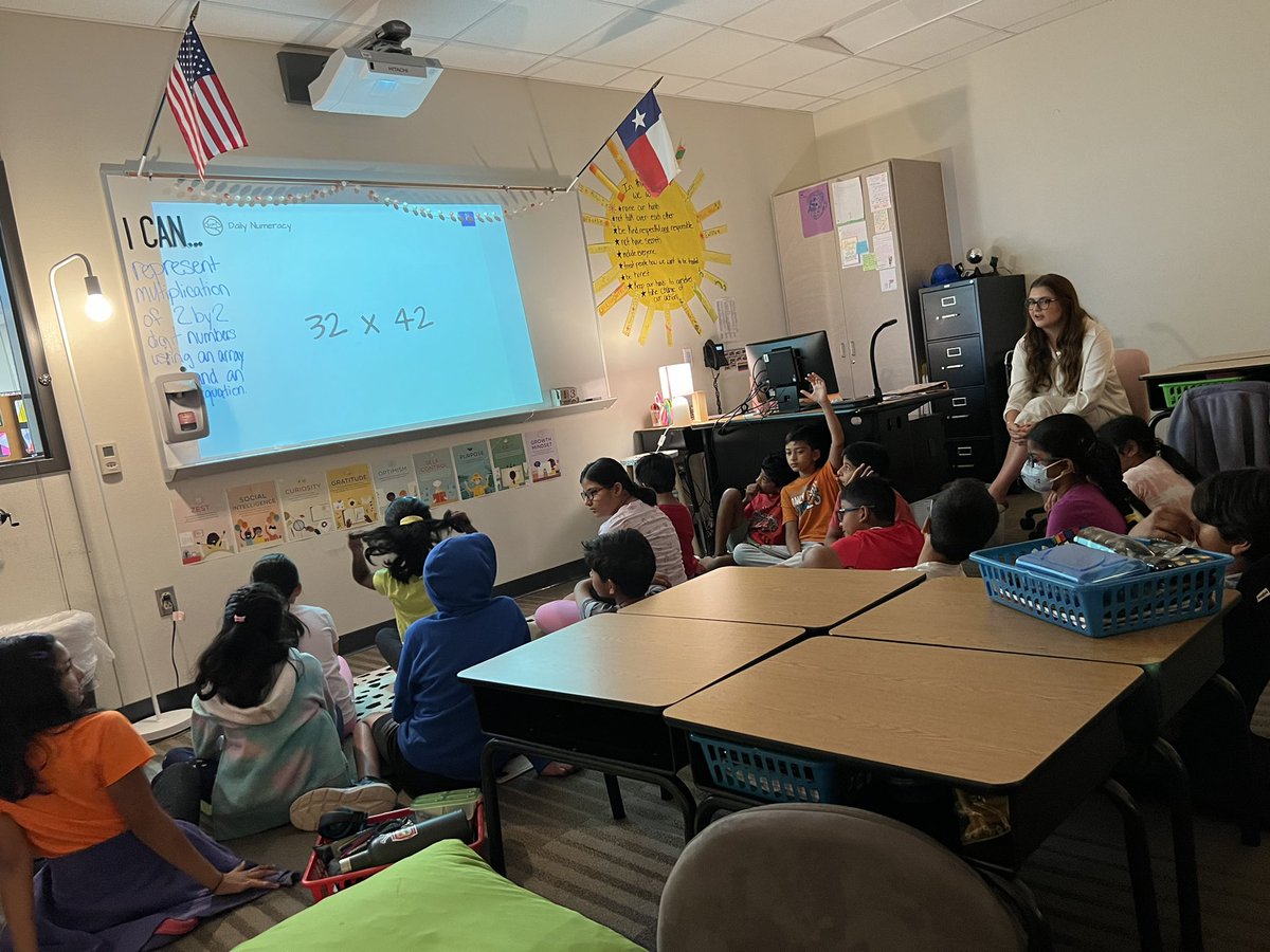 Students in <a href="/Miss_Hayes_4/">Miss Hayes</a>’s class are sharing their strategies to support mental math of double digit multiplication <a href="/LiscanoElem/">Liscano Elementary School</a>! #LiscanoProud #LiscanoEXTRA5