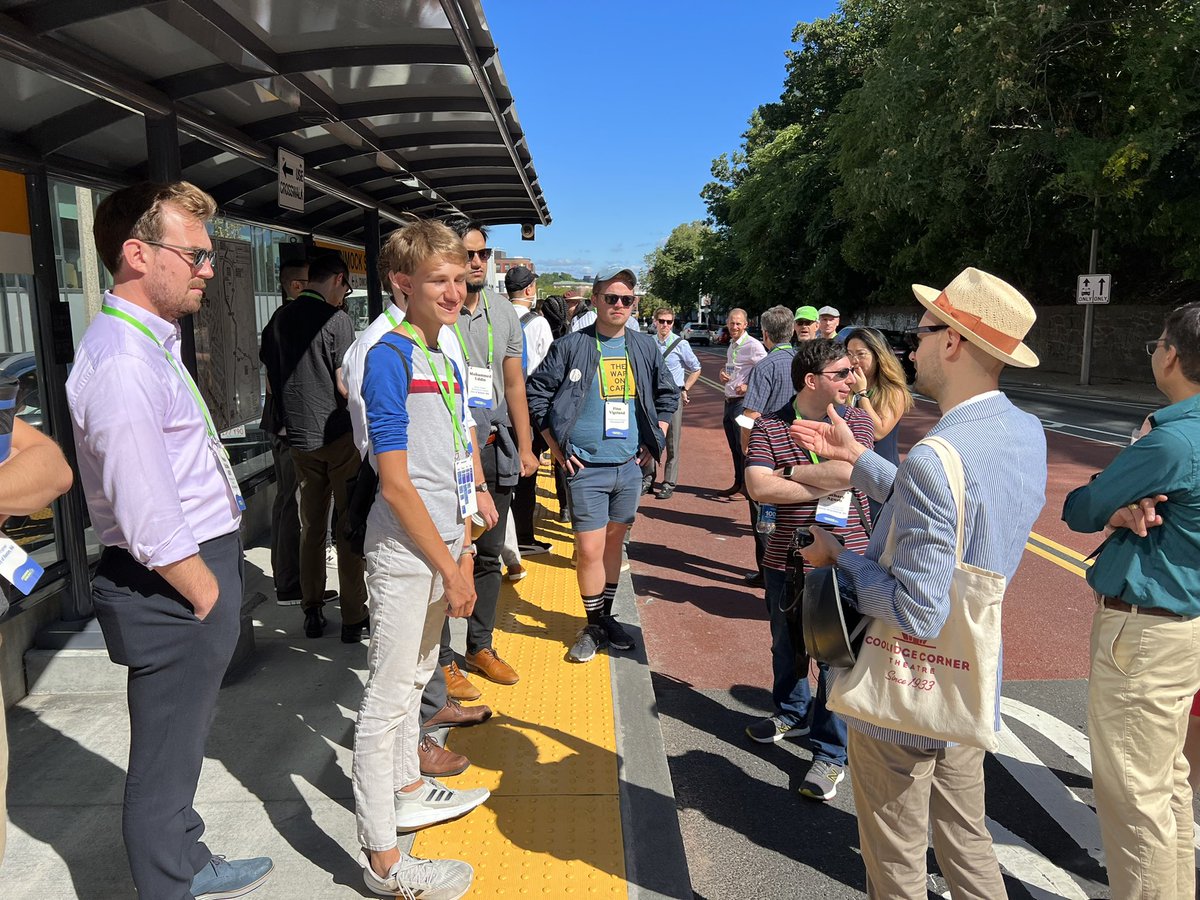 What's your tip for this #TipTuesday? Planner Finn Vigeland shared that at the @NACTO conference last week, he loved meeting influential people, including @jarjoh, @johnbauters, & NACTO Chair @JSadikKhan. He enjoyed being in the field to see Boston's impressive transit projects!