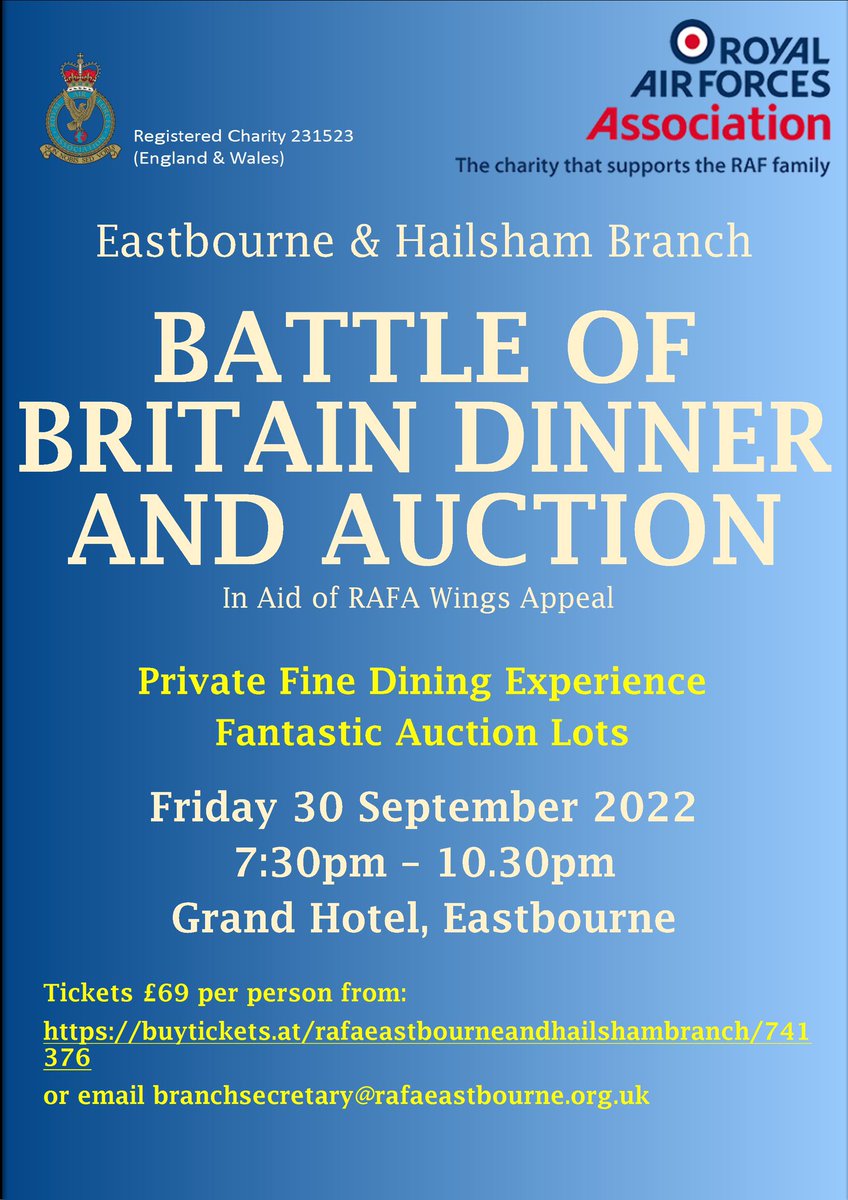 Ticket sales close at 12:00 on the 19th Sept. Don’t miss out on a fantastic night out at the best hotel in Eastbourne