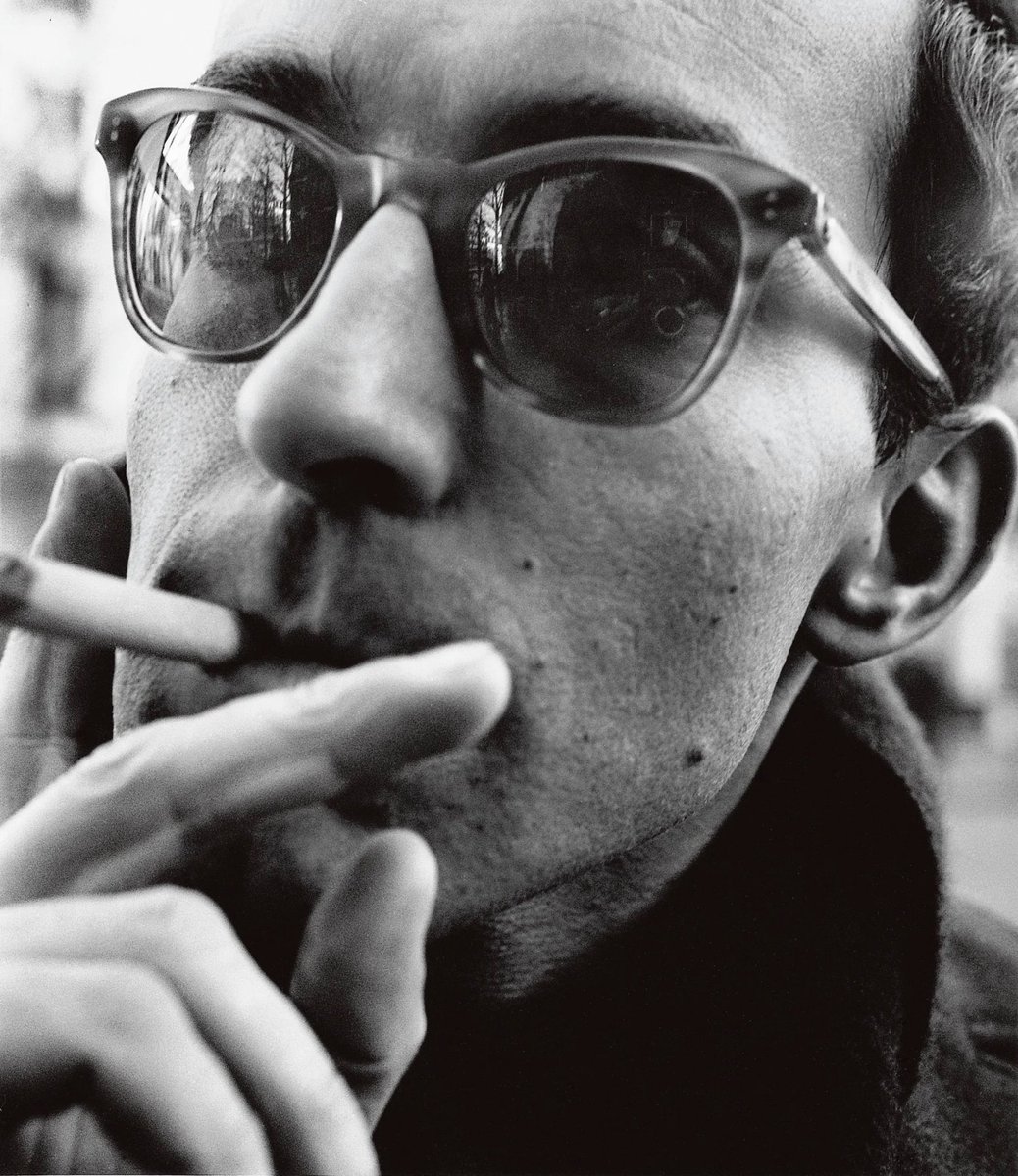 Jean Luc Godard (died 9/13/22) by William Klein (died 9/10/22)
