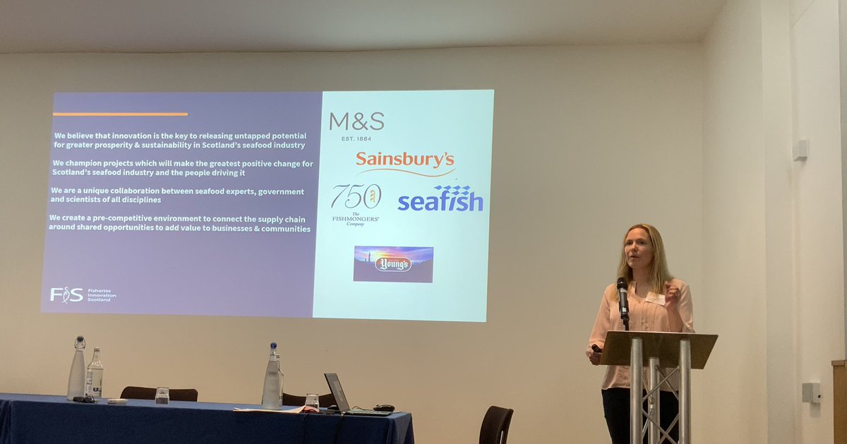 Great to see Kara from @fiscotorg present at the <a href="/seafish/">yung sea the fish 300</a> CLG today to hear about their work around fishing vessel fuel efficiency #NetZero