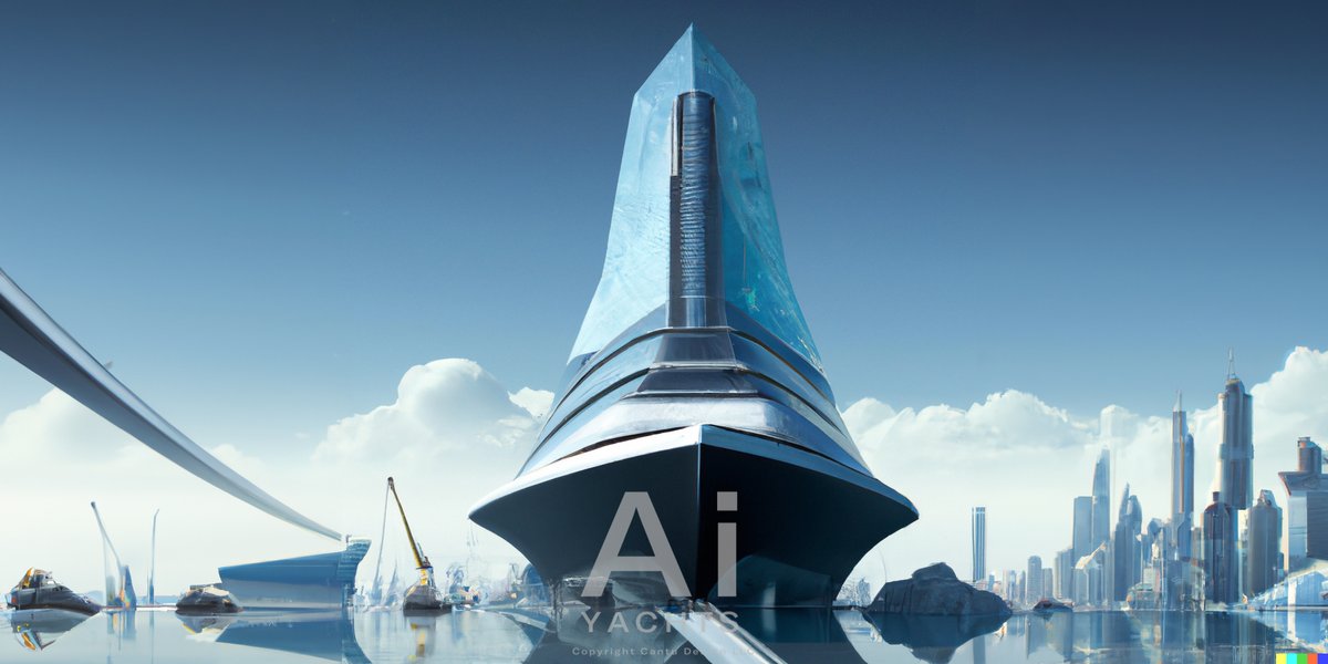 aiyachts's tweet photo. AI Yachts Design Series 01: Design 35.

https://t.co/0Avriovlov

#artificialintelligence #aidesign #humanvsmachine #cantudesign #computerdesign #dalle #openai #Discord #instantdesign #computergenerated #yachtdesign #superyachts #designinspiration #motoryacht #aiyacht #yacht https://t.co/r5GqfGShx2