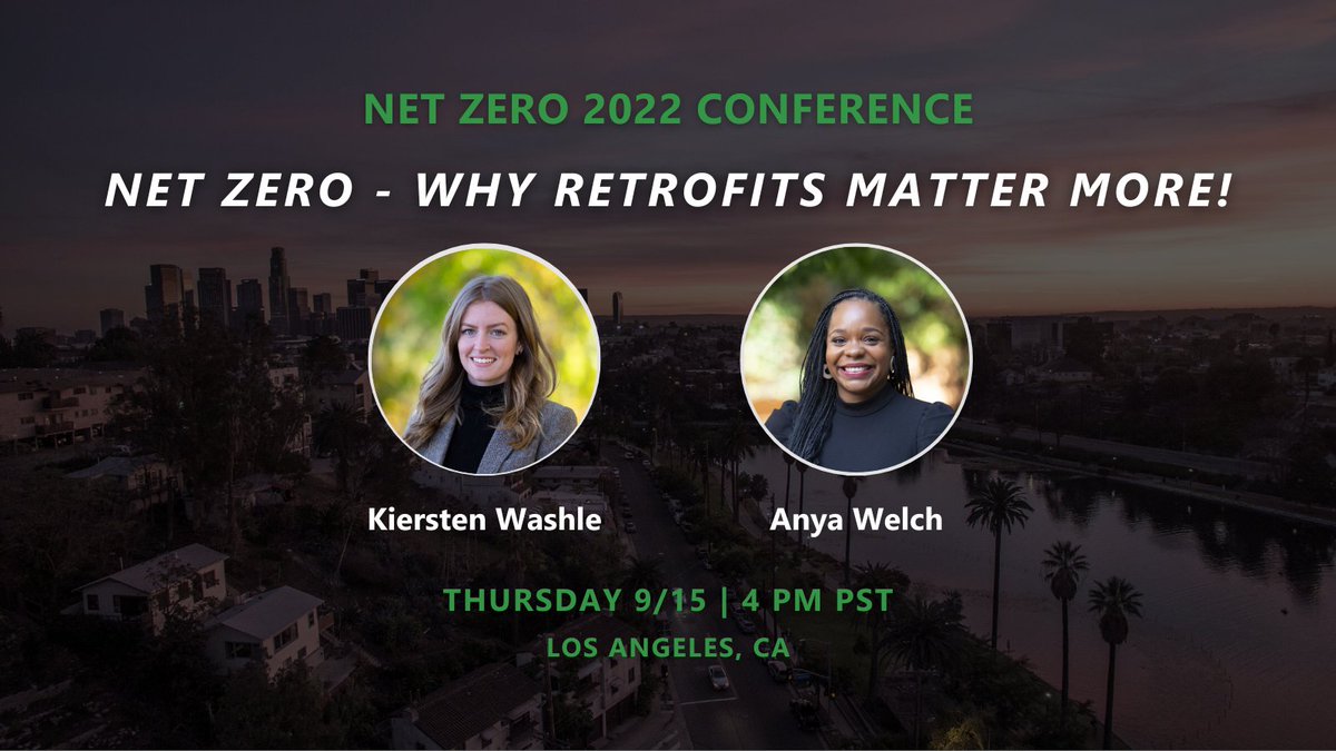 Join CMTA’s Kiersten Washle and Anya Welch at the #NetZeroConference on 9/15 Los Angeles, California! You won’t want to miss their session, “Net Zero: Why Retrofits Matter More” at 4pm PST. Learn more: bit.ly/3c1jM8T

#NetZero #Retrofitting #ClimateChange