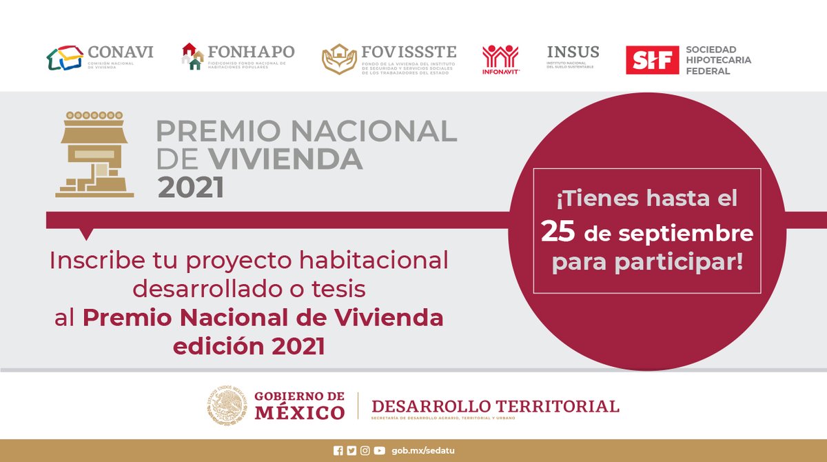 INSUS_Oficial's tweet photo. 🥇🏠El #PrNV Edición 2021 hace un reconocimiento a las técnicas de construcción que elevan la calidad de la habitabilidad de la vivienda como un ejercicio de cohesión social. 

🫵Participa, tienes hasta el 25 de septiembre. 

🧑‍💻Consulta las bases en https://t.co/vqC4lWpcZD https://t.co/EOV625XddR