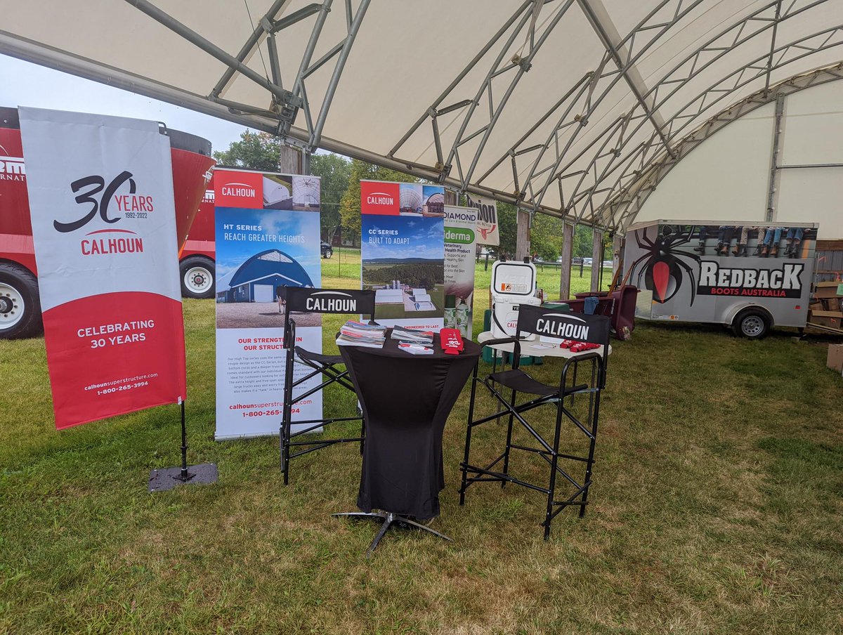 CalhounSS's tweet image. We are at the Canada Outdoor Farm Show in Woodstock from today until the 15th!  Come check out our structure and the amazing brands that Farm and Table are offering.  We are also giving away a FREE YETI Roadie 24 Cooler to a lucky winner.
#ourstrengthisinourstructure
