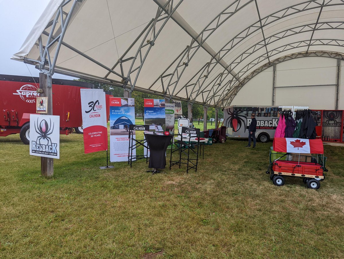 CalhounSS's tweet image. We are at the Canada Outdoor Farm Show in Woodstock from today until the 15th!  Come check out our structure and the amazing brands that Farm and Table are offering.  We are also giving away a FREE YETI Roadie 24 Cooler to a lucky winner.
#ourstrengthisinourstructure