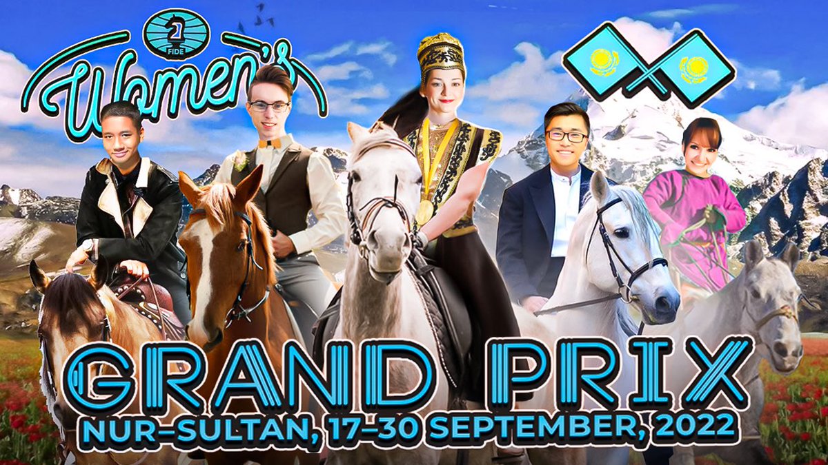chessqueen's tweet photo. I’m happy to announce that during the GP in Nur-Sultan 4 awesome streamers will be following my games live on https://t.co/EEOYPr3NPq #chessqueenteam #fidewgp https://t.co/EskfU8LLPB