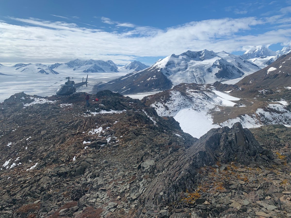 iceberg_abby's tweet photo. Finally got my chance to do fieldwork in the Yukon! If you squint you can even see some icebergs 🧊 https://t.co/qoNGZiXVHg