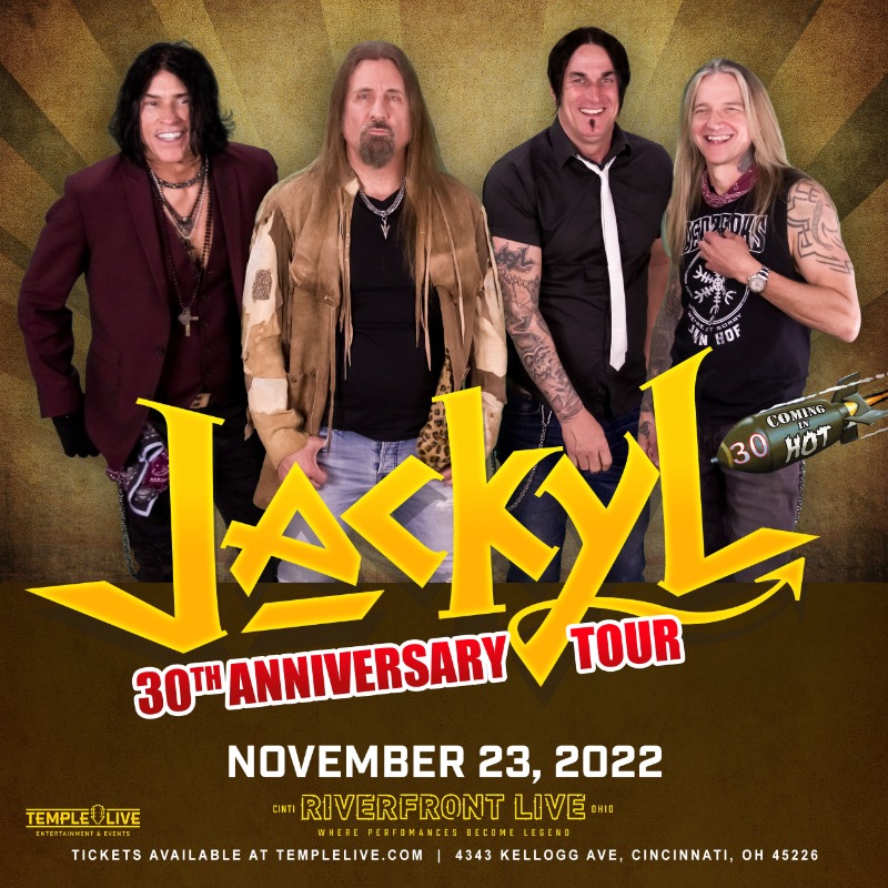 RiverfrontLive's tweet photo. ON SALE NOW 🤘 Jackyl on November 23rd! Grab ya friends, #Cincinnati, and get tickets now: https://t.co/0xNLjiw128