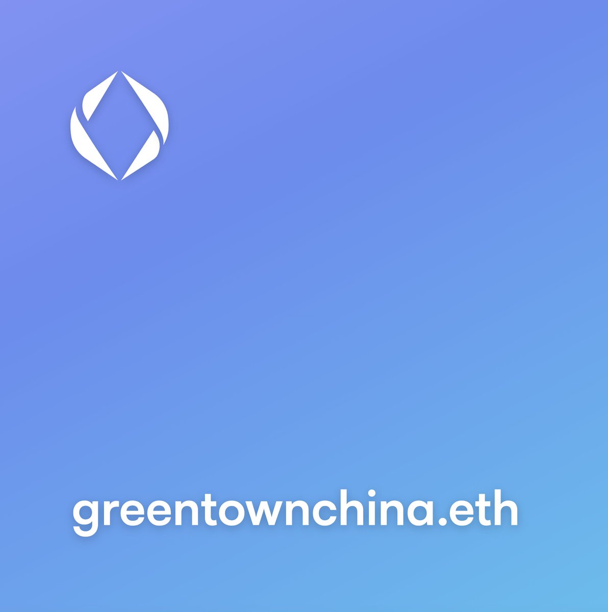 ENSNewsCenter's tweet photo. greentownchina.eth,The price of this top brand ENS will be amazing in the future.@ensdomains https://t.co/wsPTIT7wPM