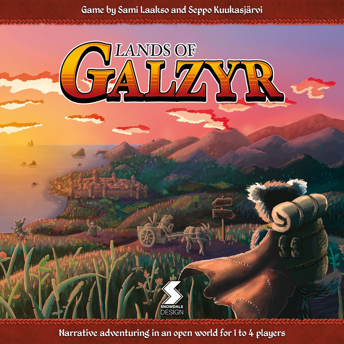 BoardGameGeek's tweet photo. Today on BGG News, designer Sami Laakso of @SnowdaleDesign details the origins of the adventure board game Lands of Galzyr, co-designed by Seppo Kuukasjärvi: https://t.co/ncOXU3VcGO —WEM https://t.co/xrnowjxQ1s