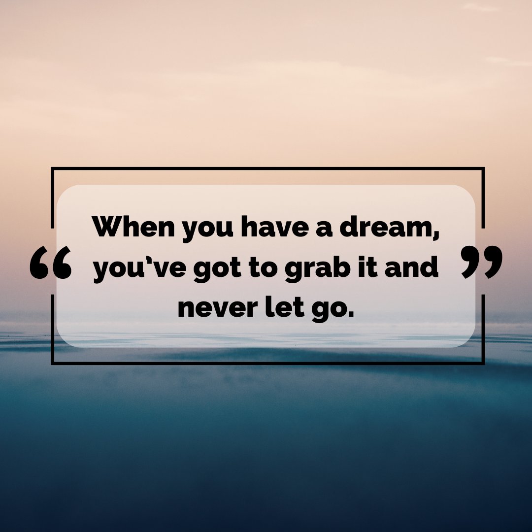 JacksonTechCo's tweet photo. "When you have a dream, you’ve got to grab it and never let go."

#quoteoftheday #quotesaboutlife #quotesaboutwork #inspirationalquotes #motivationalquotes #successquotes #passion #startyourdayright #hardwork #goal #TuesdayMotivation https://t.co/Ni1sPLxXkz