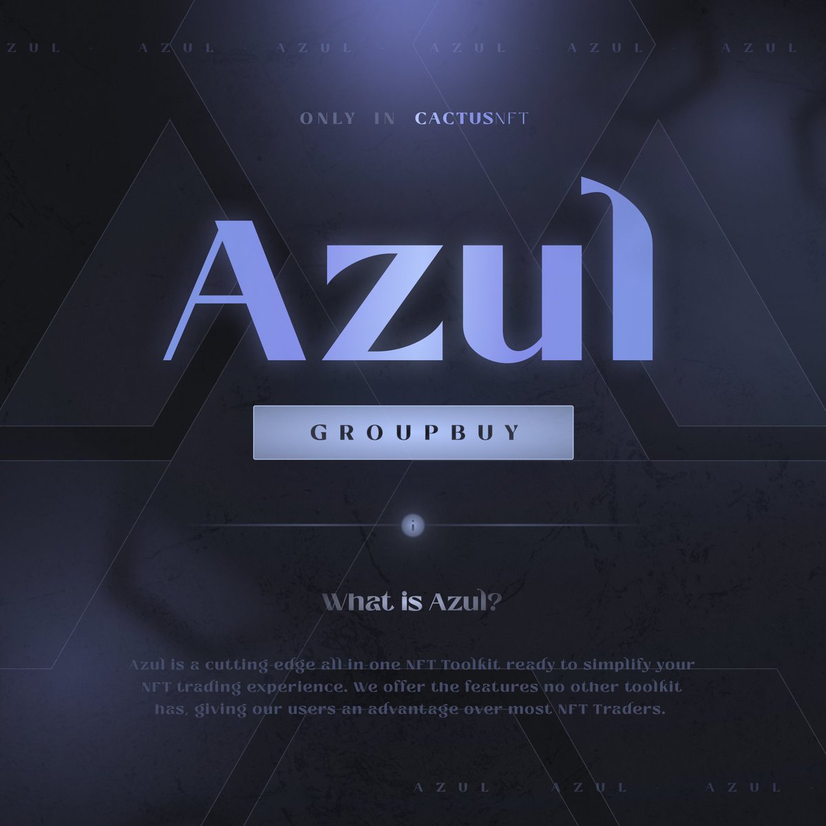 GROUPBUY RECAP — <a href="/AZUL/">Azul</a>

CactusNFT members were able to secure one of the leading Tools 🛠 in the NFT Space in form of FREE Beta keys. 

Thanks to <a href="/azul/">Azul</a> for the groupbuy, our members can't wait to change their trading experience. 

Interact for a chance! ✨