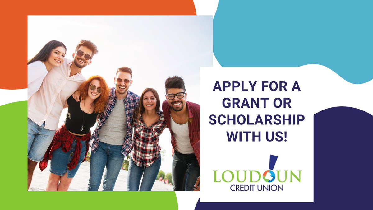 Loudoun Credit Union (@loudouncu) on Twitter photo Apply for our Grant or Scholarship opportunity by February 28th, 2023! For the Scholarship, students must be a member of #LoudounCU by December 1! For the Grant, applicants *must* be a non-profit organization in Loudoun County.
Learn more: bit.ly/3hnUh5d
#VA #Leesburg Apply for our Grant or Scholarship opportunity by February 28th, 2023! For the Scholarship, students must be a member of #LoudounCU by December 1! For the Grant, applicants *must* be a non-profit organization in Loudoun County.
Learn more: bit.ly/3hnUh5d
#VA #Leesburg